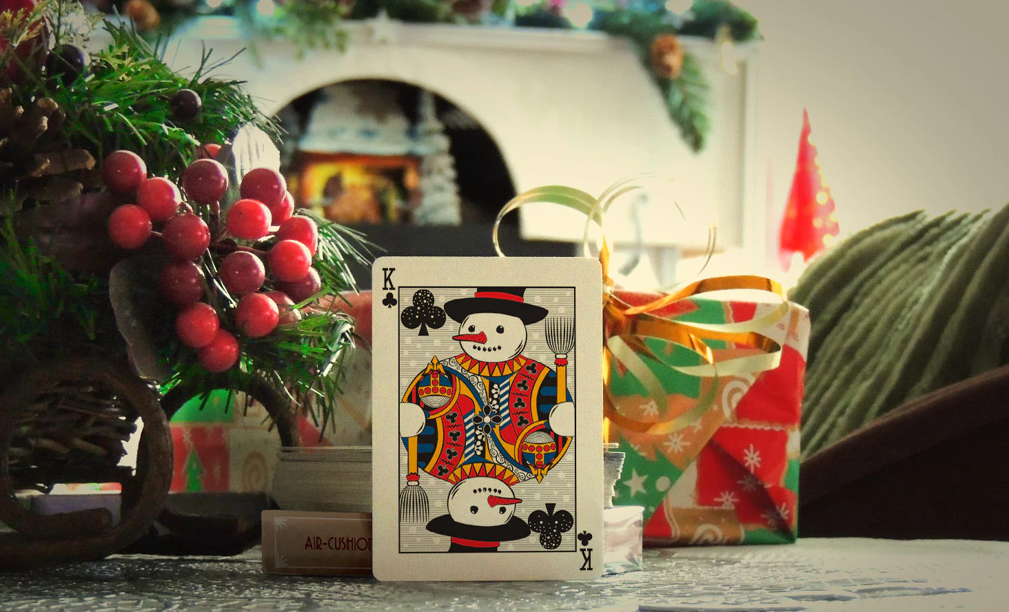 Snowman Back Limited-Edition Blue Bicycle Playing Cards - Image 5