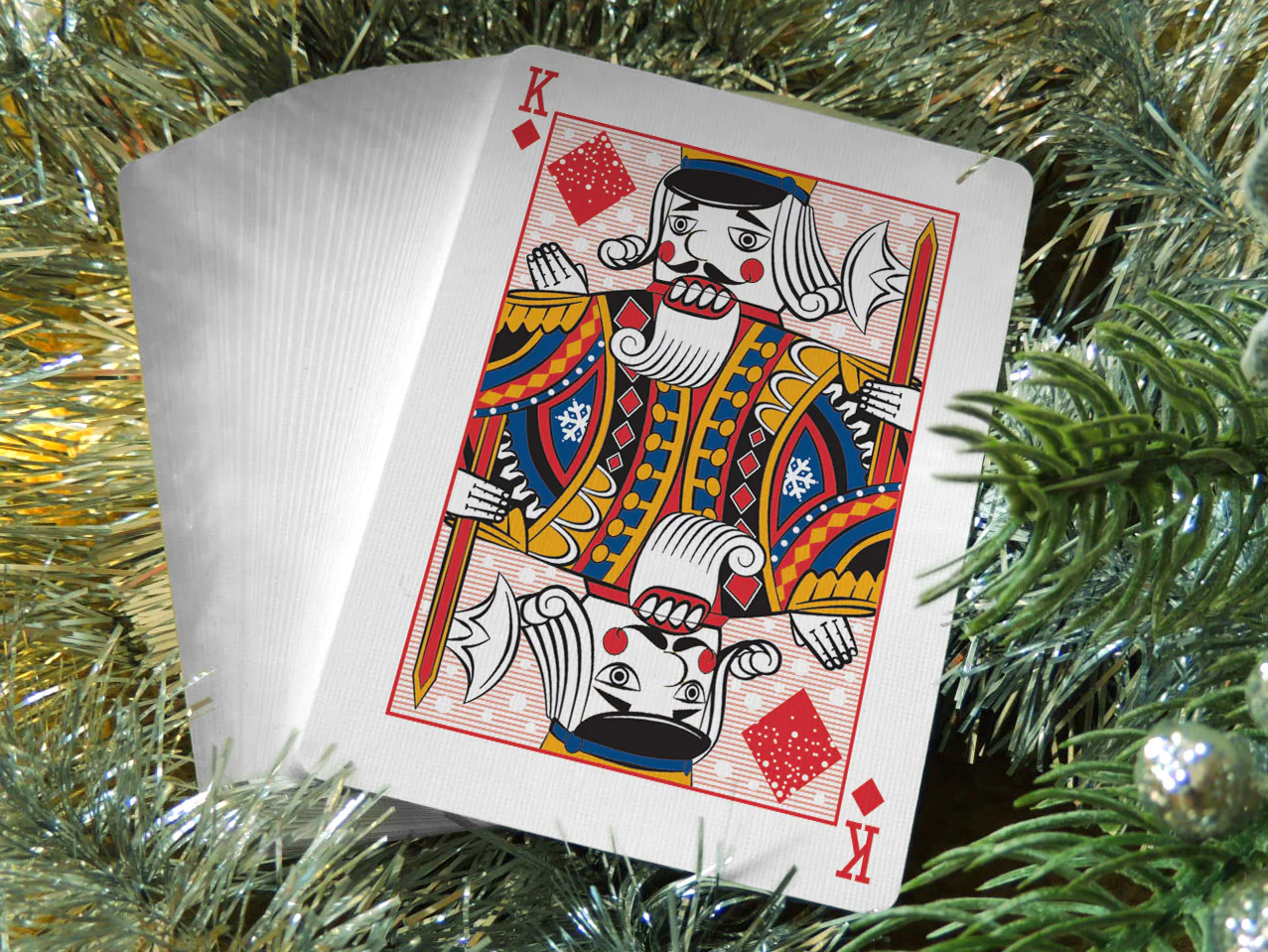 Snowman Back Limited-Edition Blue Bicycle Playing Cards - Image 6