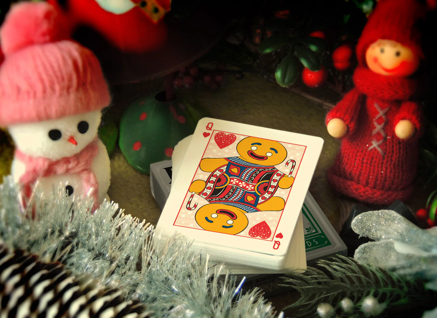 Snowman Back Limited-Edition Blue Bicycle Playing Cards - Image 8