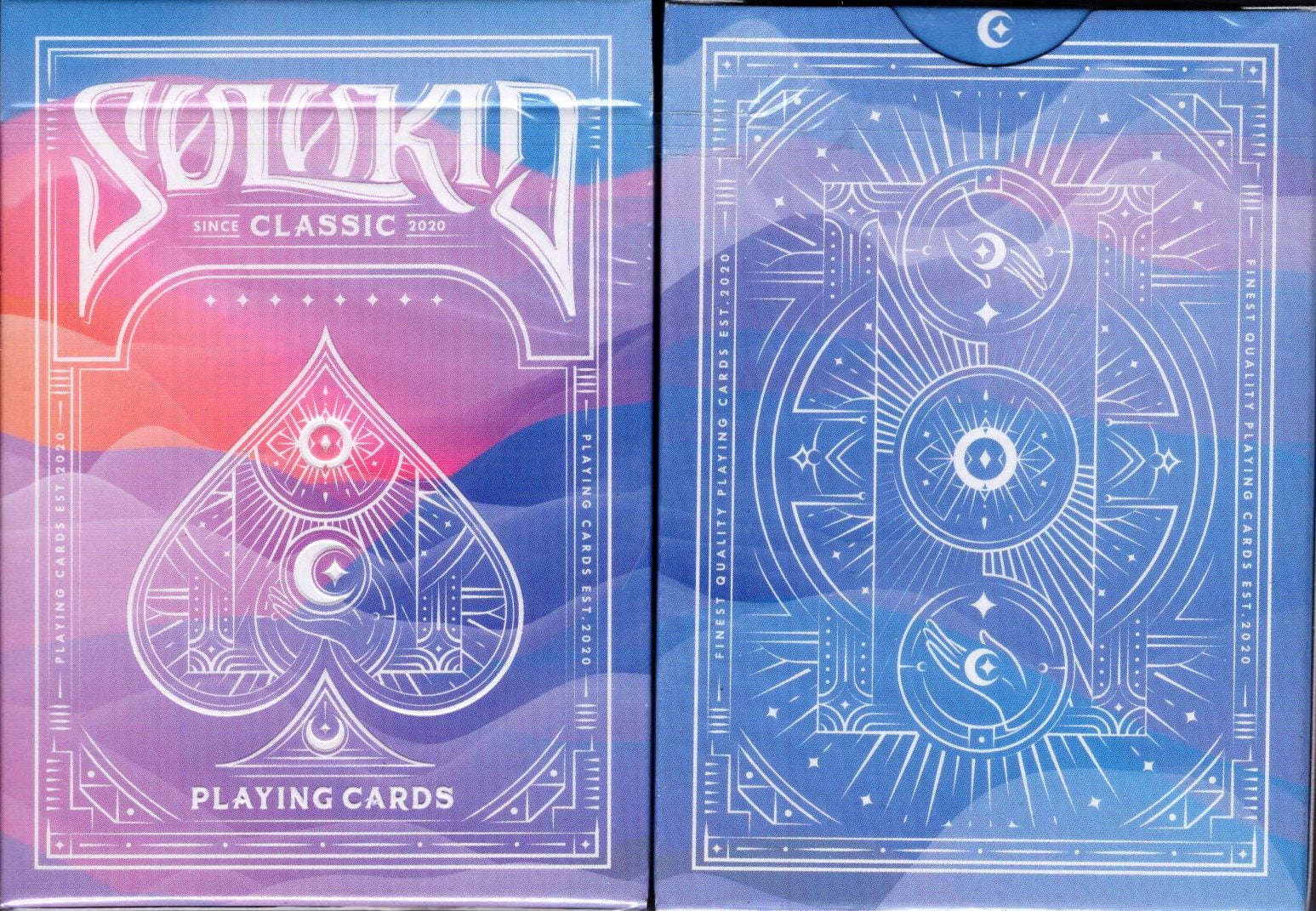 Solokid Rainbow Dream Purple Blue Playing Cards TPCC