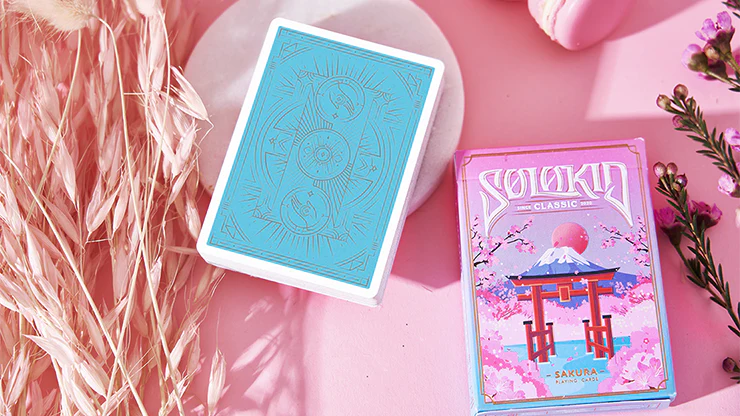 Solokid Sakura Pink Playing Cards MPC - Image 2