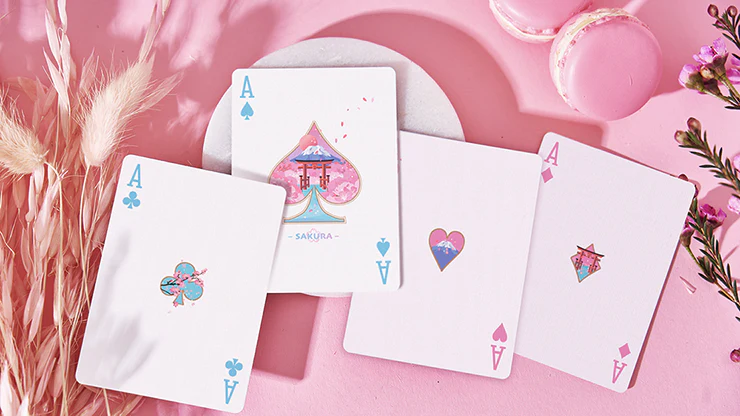 Solokid Sakura Pink Playing Cards MPC - Image 6