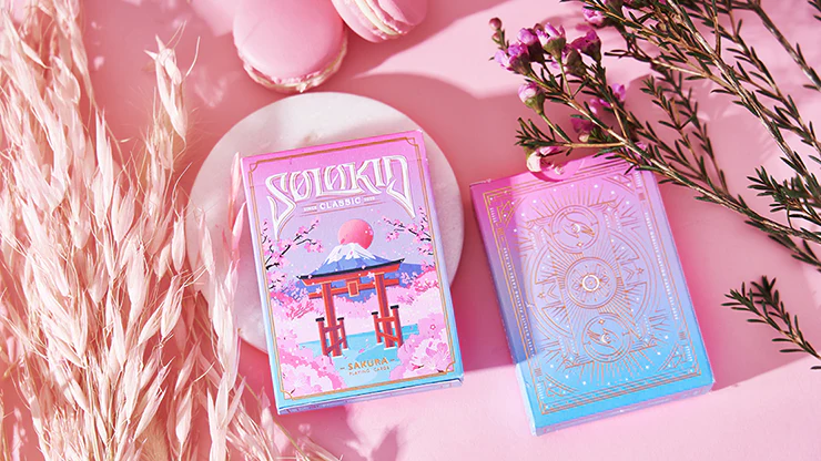 Solokid Sakura Pink Playing Cards MPC - Image 7
