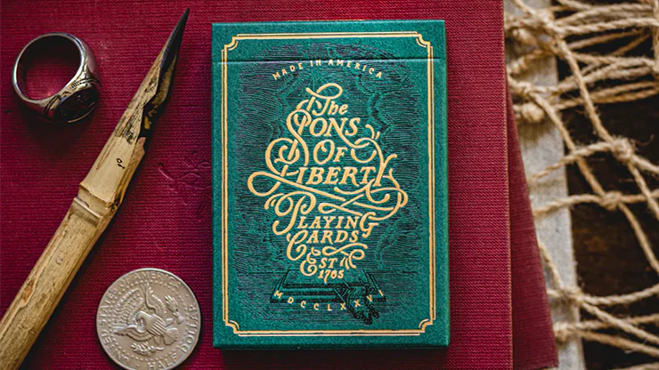 Sons of Liberty Green Playing Cards USPCC - Image 6