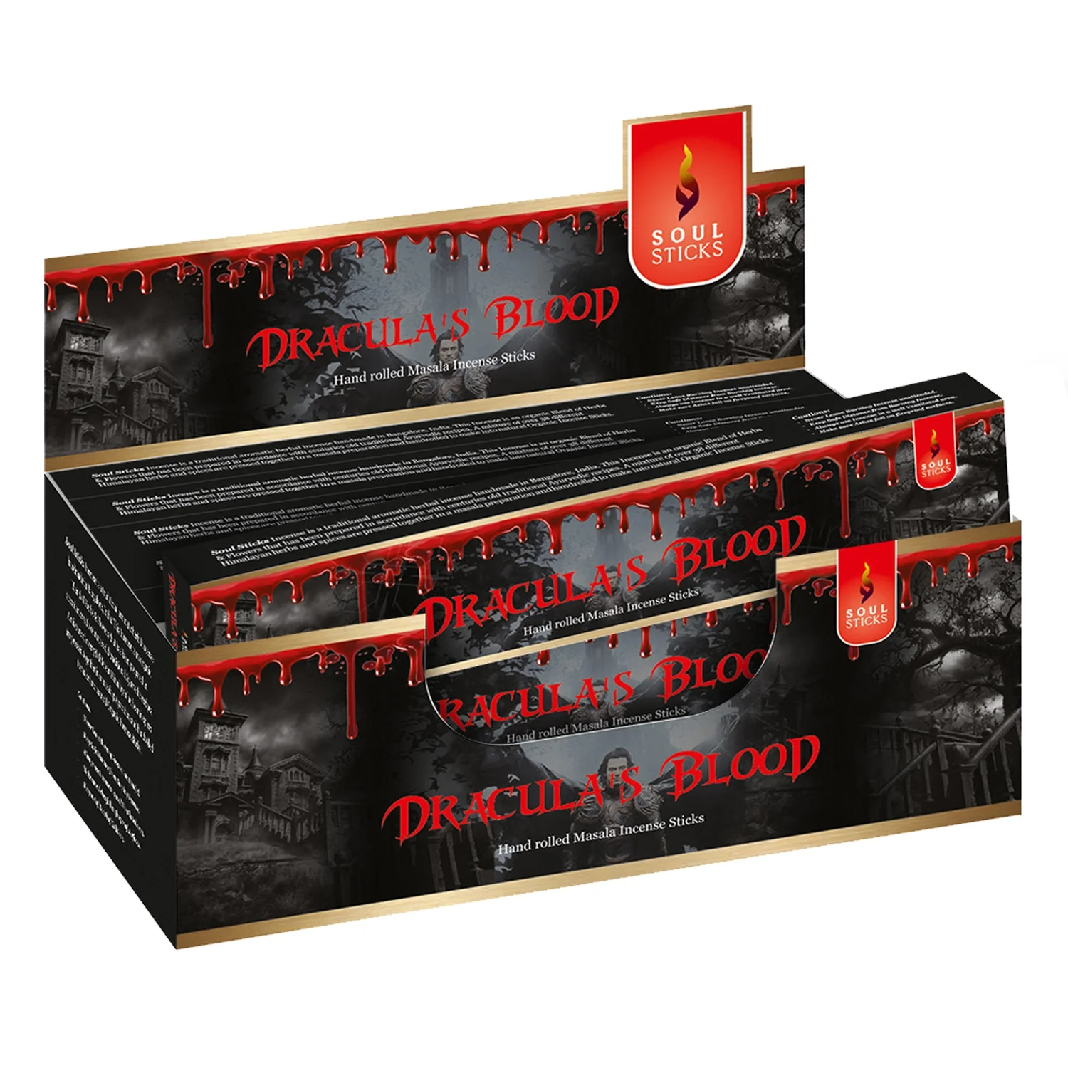 Soul Sticks - Dracula's Blood Masala Incense Sticks - 15 G. - Image 2