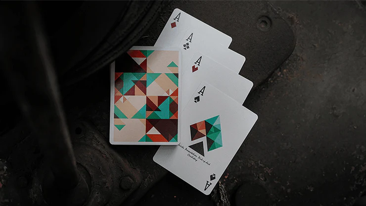 Sparkle Point Green Playing Cards USPCC - Image 2