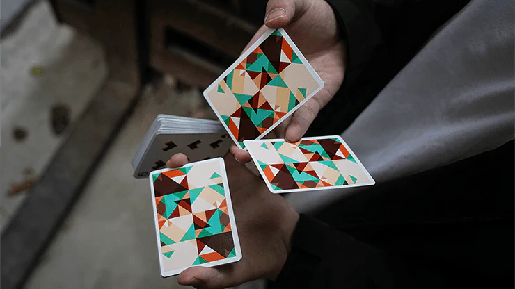 Sparkle Point Green Playing Cards USPCC - Image 3