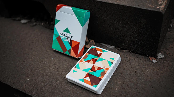 Sparkle Point Green Playing Cards USPCC - Image 7