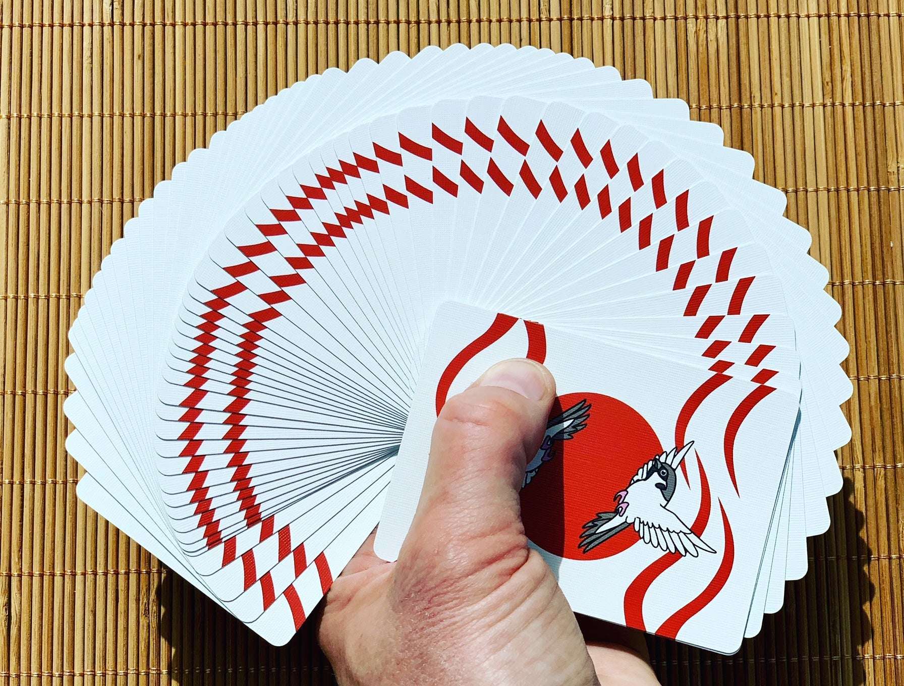 Sparrow Hanafuda Gilded Bicycle Playing Cards - Image 4