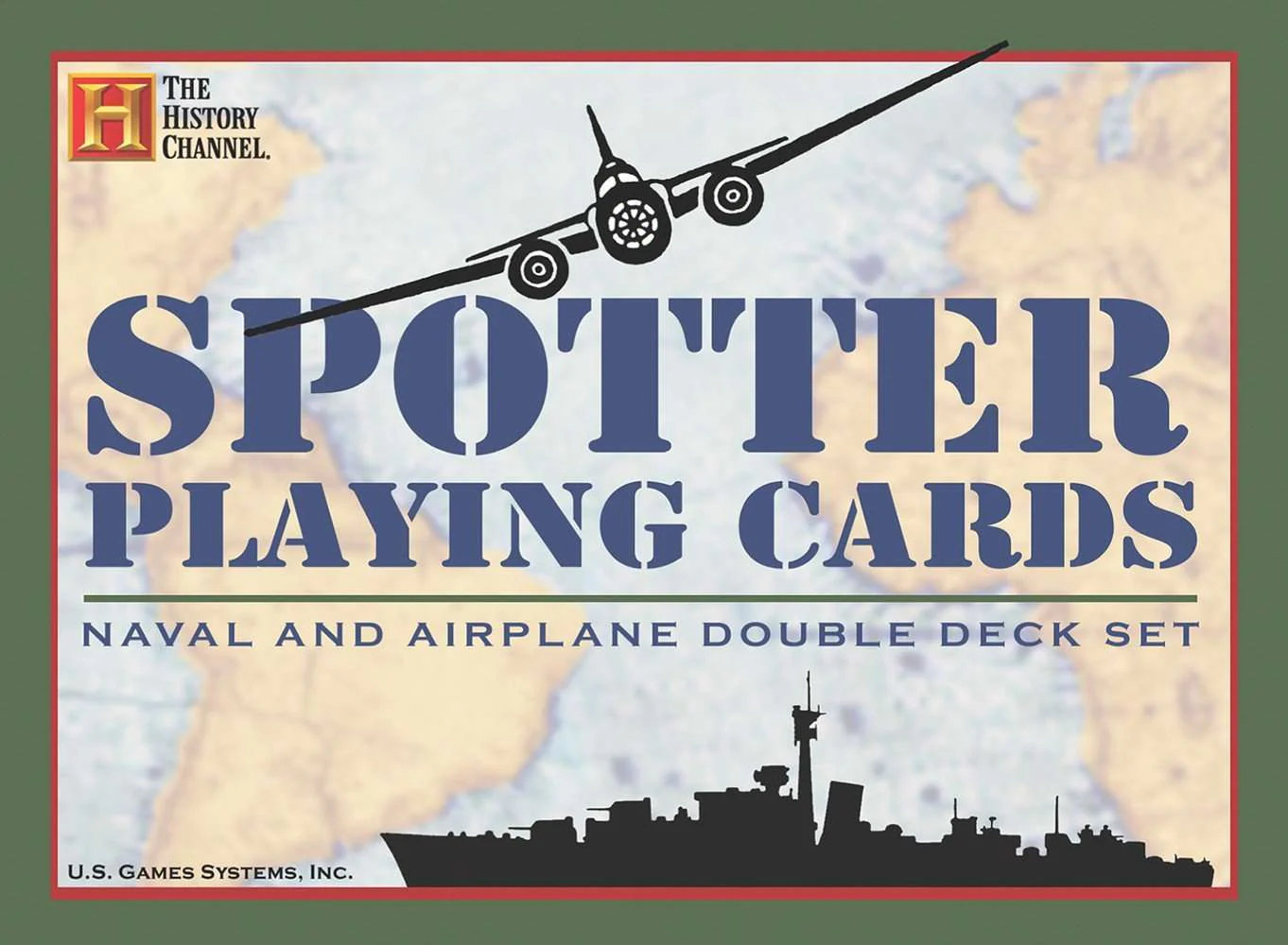Spotter Playing Cards Naval & Airplane 2 Deck Set USGS