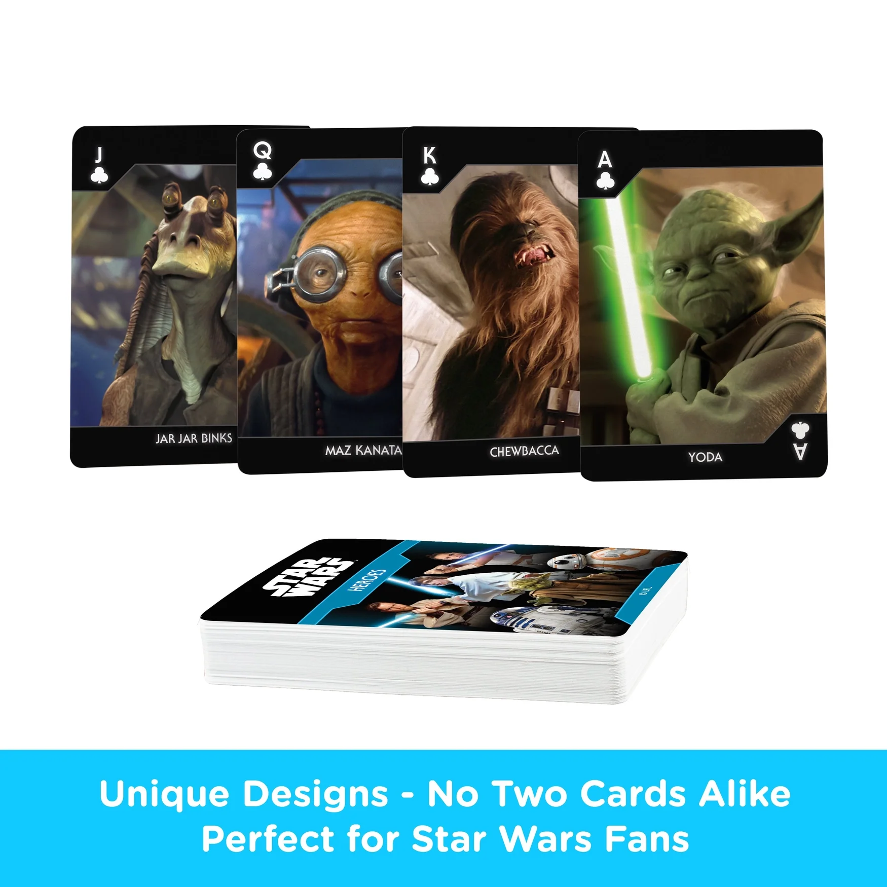 Star Wars Heroes Playing Cards by Aquarius - Image 3
