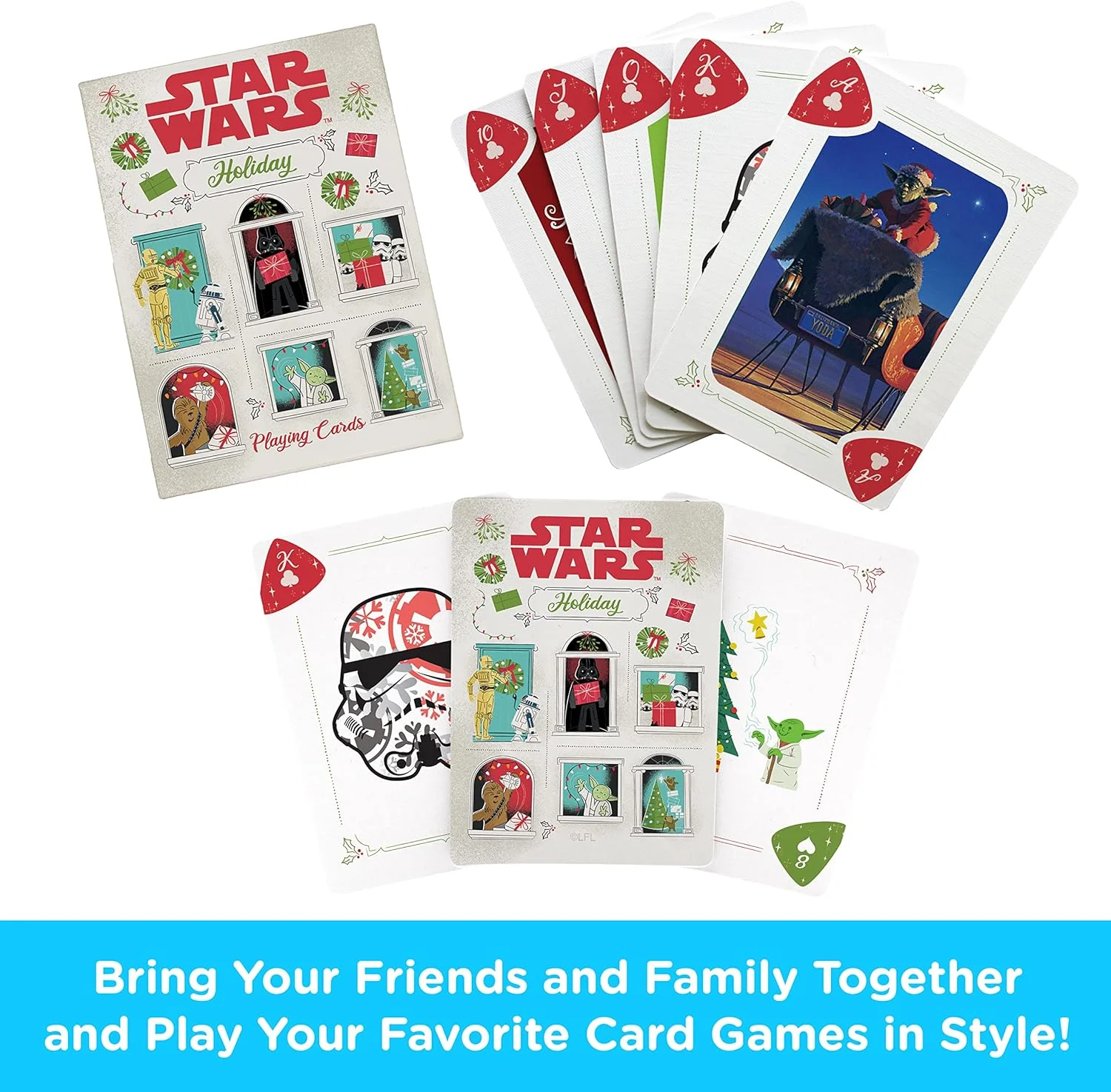 Star Wars Holiday Playing Cards by Aquarius - Image 4