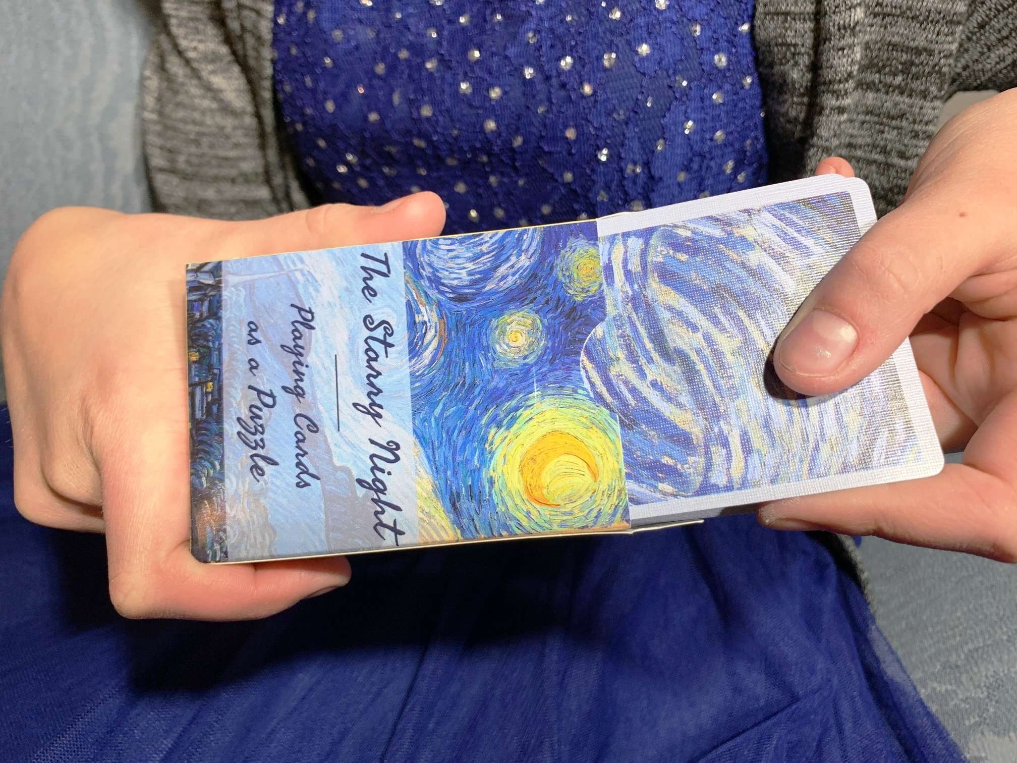 Starry Night Gold Gilded Playing Cards USPCC - Image 4