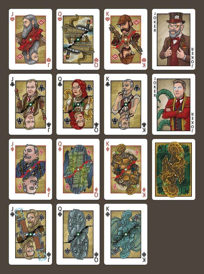Steampunk Cthulhu Bicycle Playing Cards - Image 2
