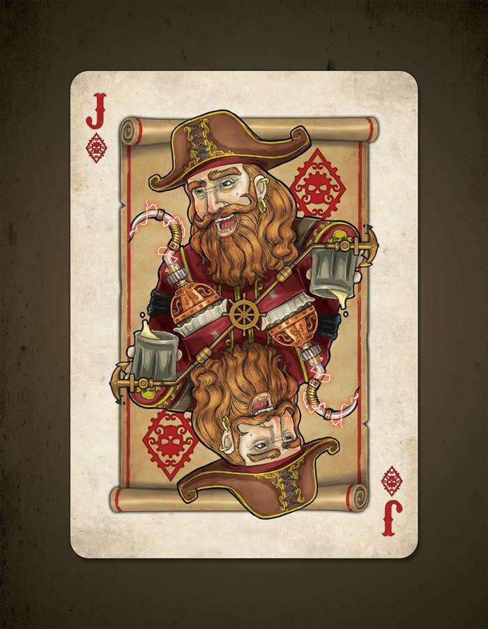 Steampunk Pirates Bicycle Playing Cards - Image 4
