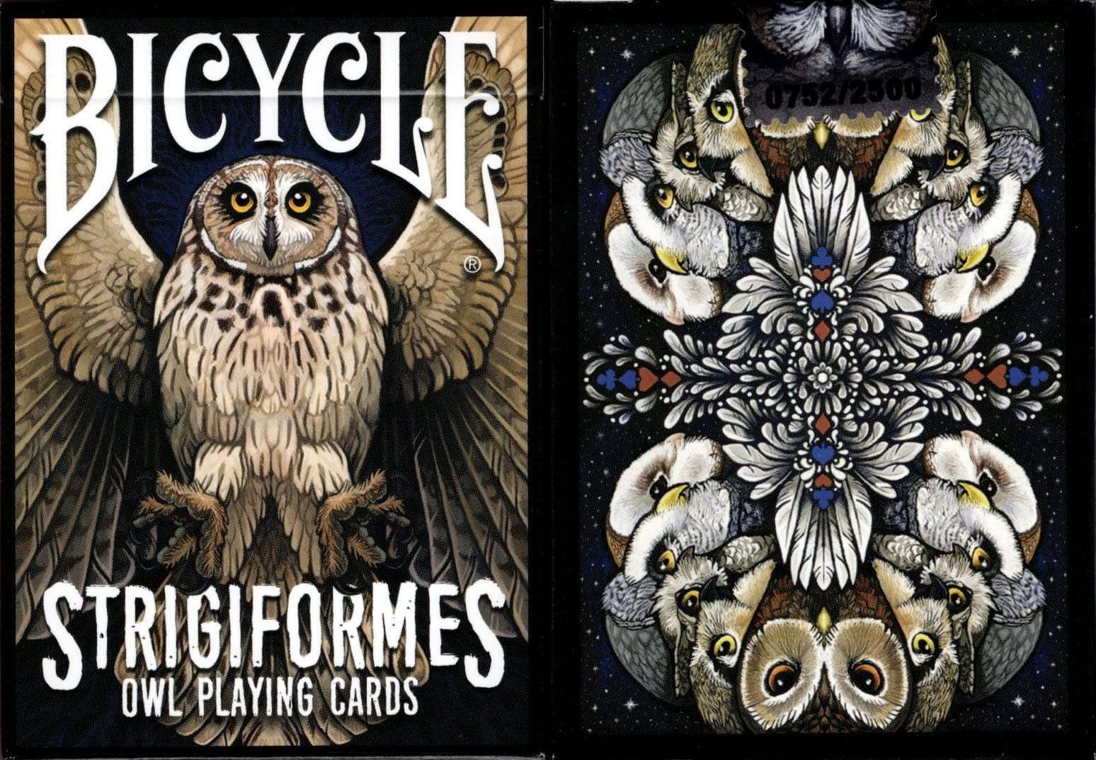 Strigiformes Owl Bicycle Playing Cards