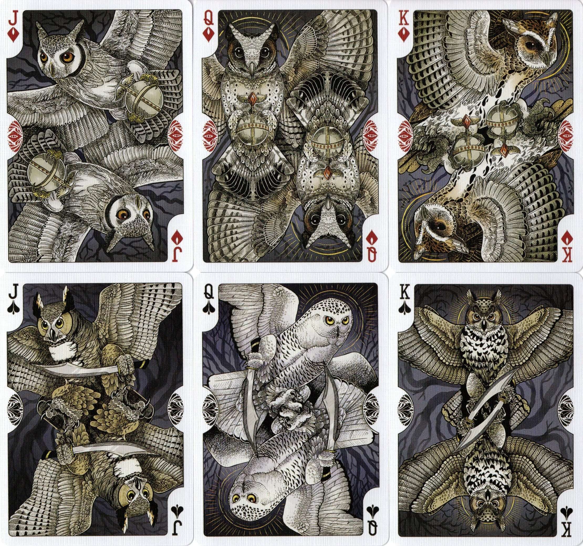 Strigiformes Owl Bicycle Playing Cards - Image 4