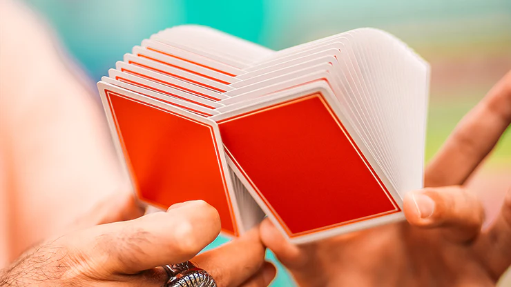 Summer NOC Pro Sunset Orange Marked Playing Cards USPCC - Image 3