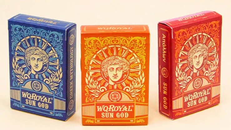 Sun God Greek Mythology Themed Blue Edition Playing Cards - Image 6