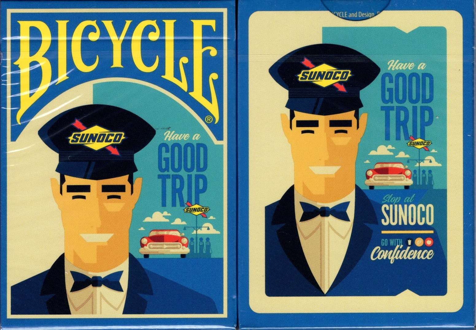 Sunoco Attendant Bicycle Playing Cards