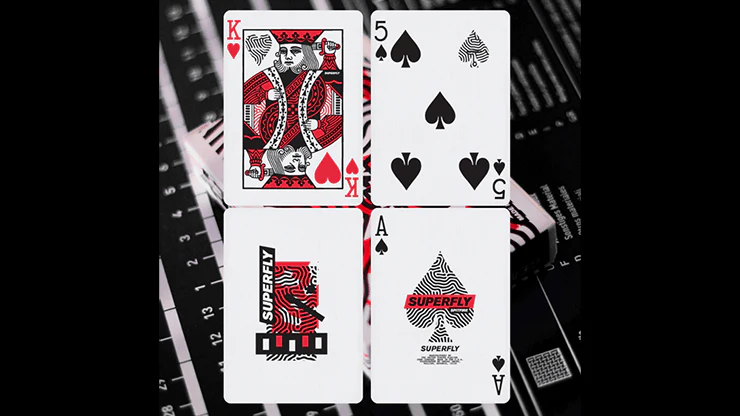Superfly Spitfire Red Playing Cards USPCC - Image 2