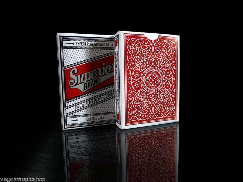 Superior Brand Red Classic Back Readers Playing Cards Deck EPCC - Image 5