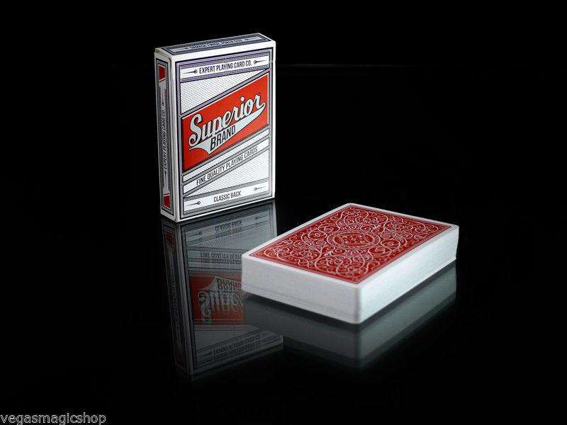 Superior Brand Red Classic Back Readers Playing Cards Deck EPCC - Image 7
