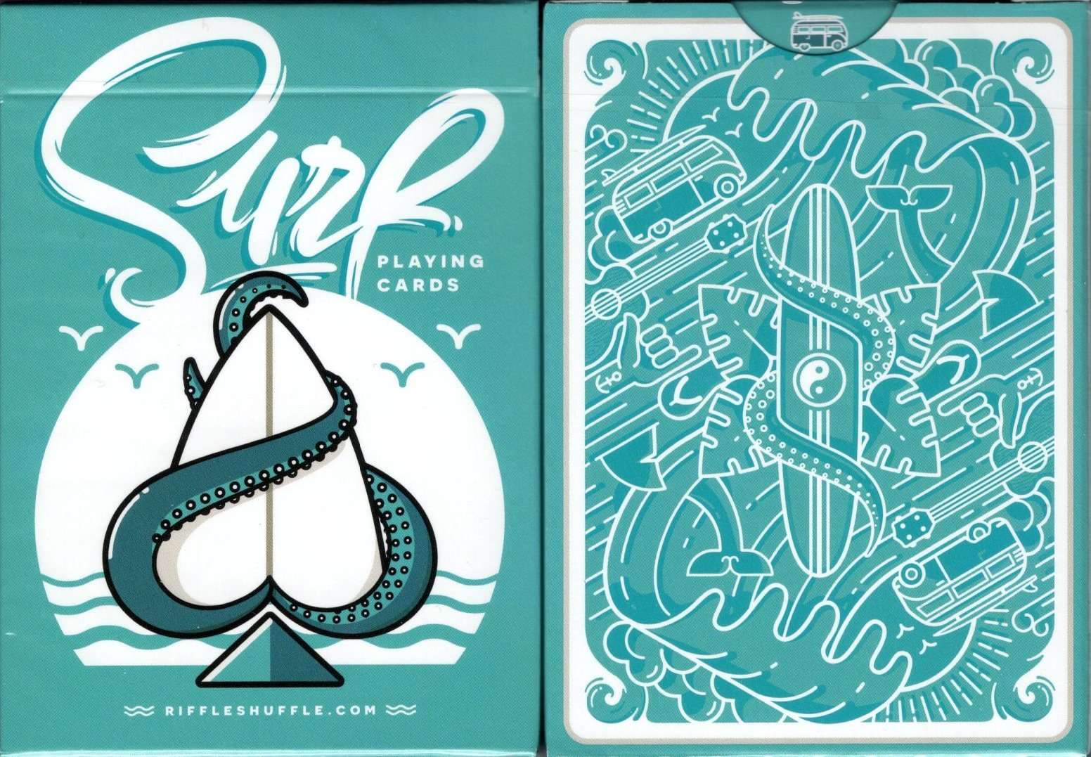 Surfboard Marked Playing Cards USPCC