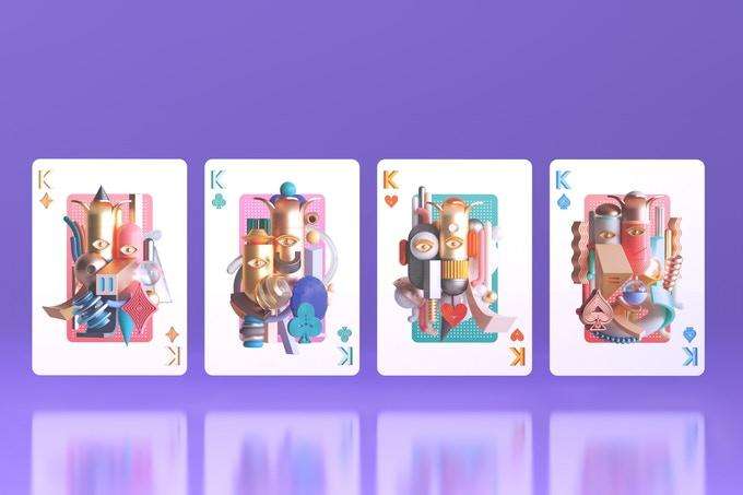 Surrealism Rose Gold Gilded Bicycle Playing Cards - Image 6