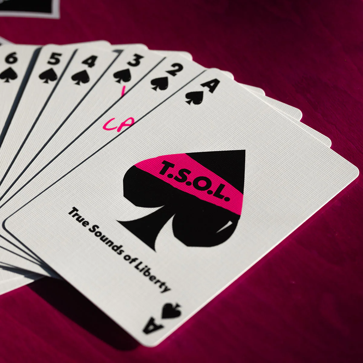 T.S.O.L. Darker My Love Punk Rock Playing Cards - Image 4