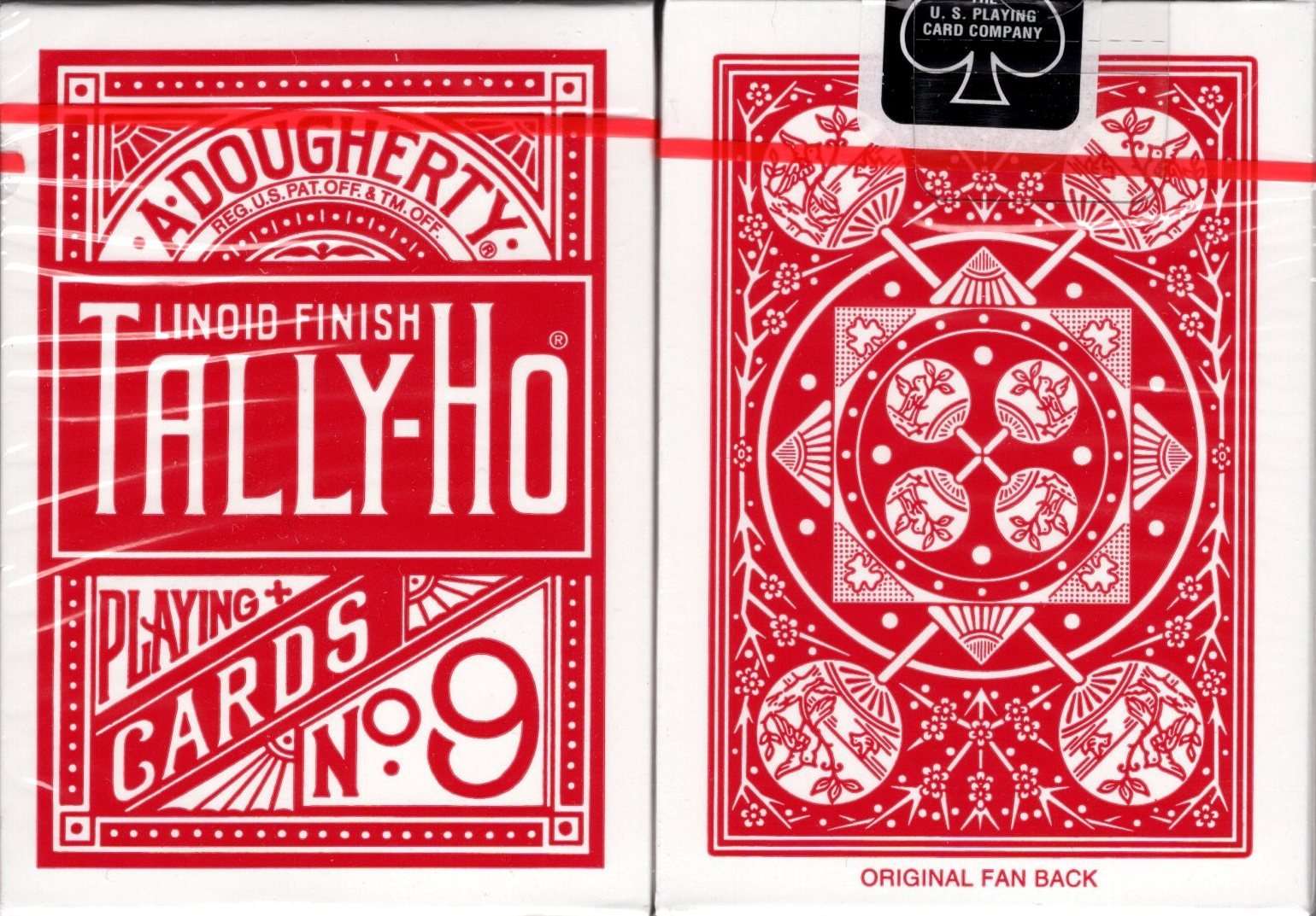 Tally-Ho Fan Back Red Playing Cards