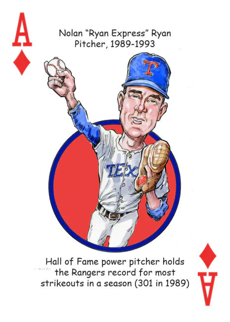 Texas Baseball Heroes Playing Cards - Image 5