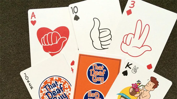 That Deaf Guy Paradise Playing Cards USPCC - Image 2