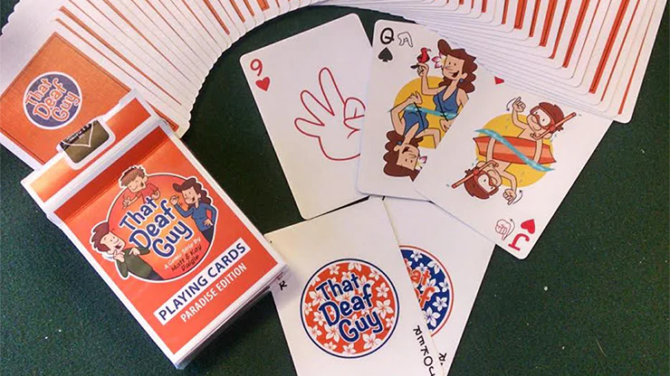 That Deaf Guy Paradise Playing Cards USPCC - Image 4