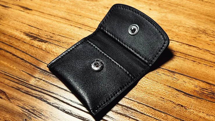 The Cowhide Coin Wallet by Bacon Magic - Black - Image 3