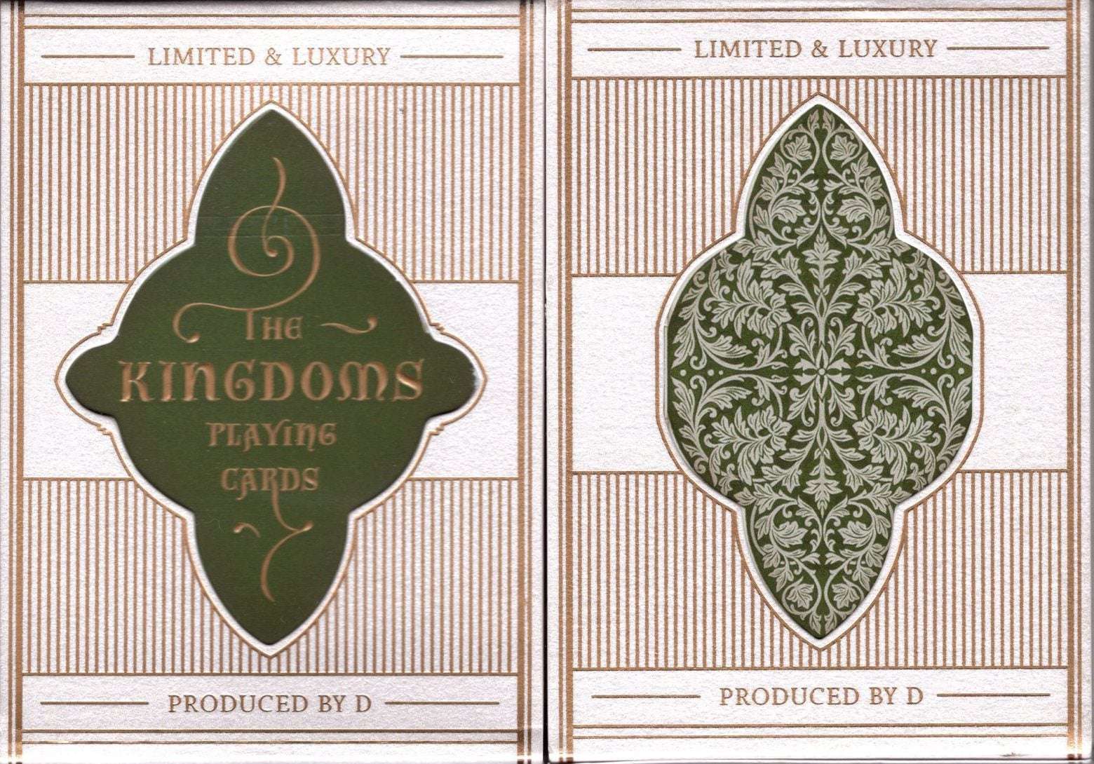 The Kingdoms Green Playing Cards USPCC