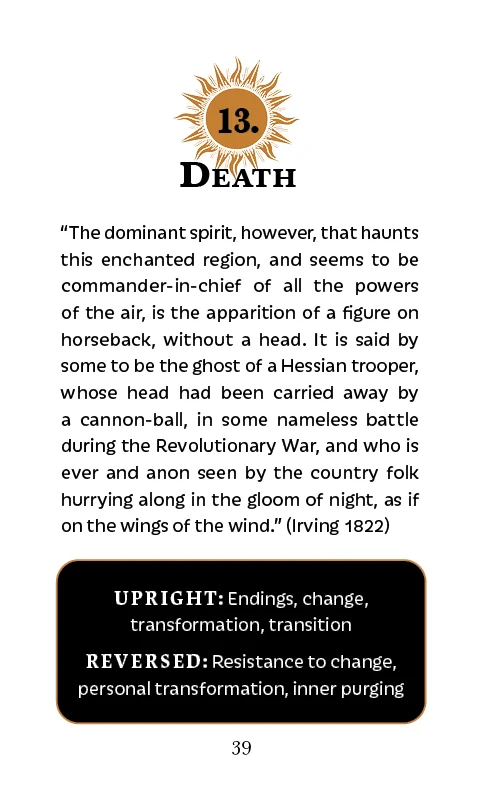 The Legend of Sleepy Hollow Tarot - Headless Horseman Edition - Image 9