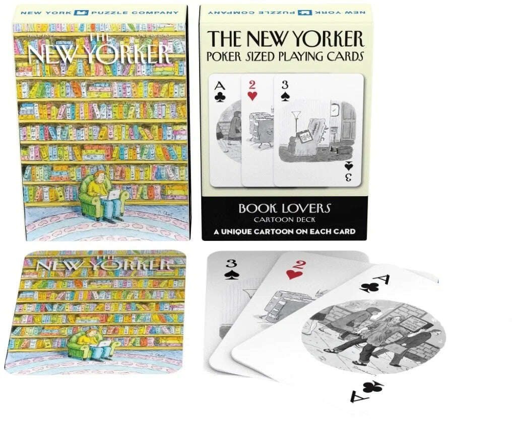 The New Yorker Book Lovers Cartoon Playing Cards NYPC - Image 3