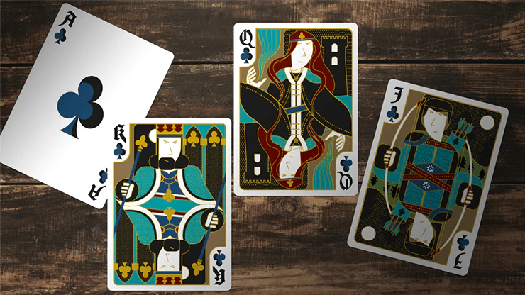The Secret Tale of King Arthur Black Playing Cards WJPC - Image 5