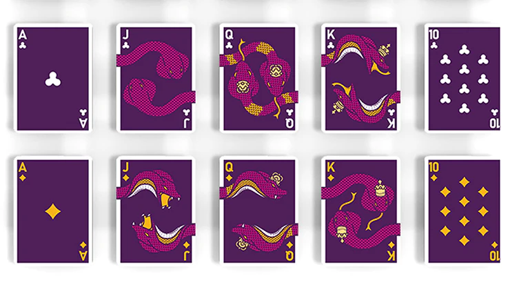 The Serpent Cobra Purple Playing Cards Cartamundi - Image 3