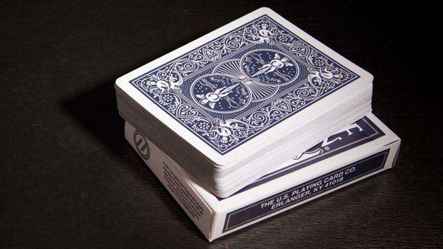 Titanium Steel Blue v2 Bicycle Playing Cards - Image 2