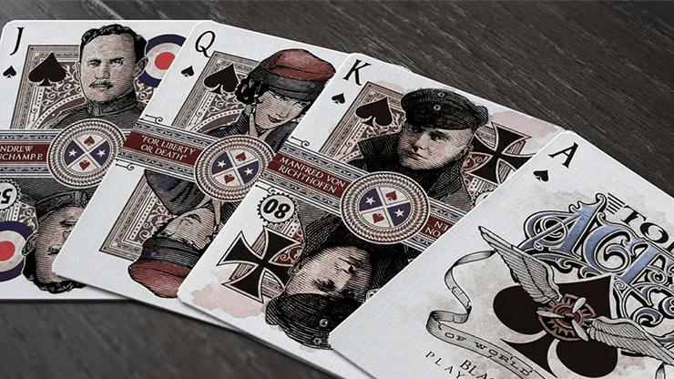 Top Aces of WWI Standard Edition Playing Cards LPCC - Image 3