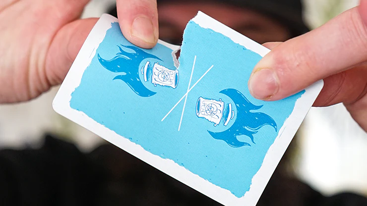 Trash & Burn Blue Playing Cards - Image 5