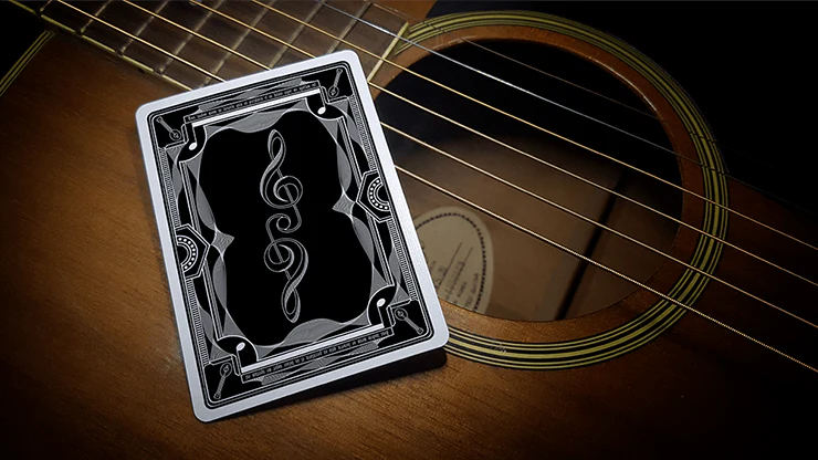 Treble Clef Black Playing Cards JJPC - Image 2