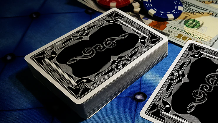 Treble Clef Black Playing Cards JJPC - Image 3