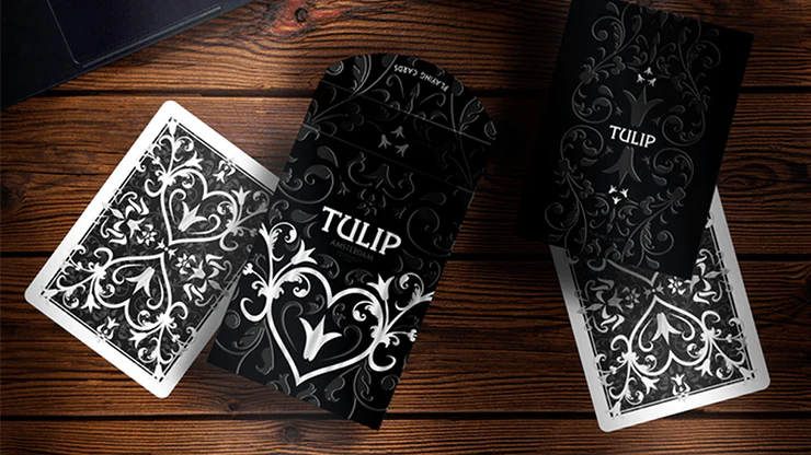 Tulip Black Playing Cards USPCC - Image 3