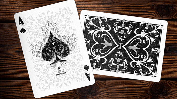 Tulip Black Playing Cards USPCC - Image 4