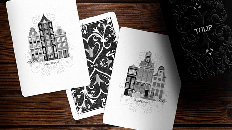 Tulip Black Playing Cards USPCC - Image 5