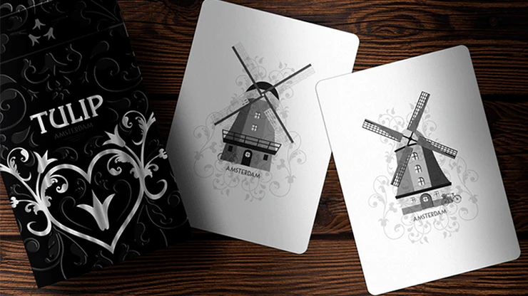 Tulip Black Playing Cards USPCC - Image 6
