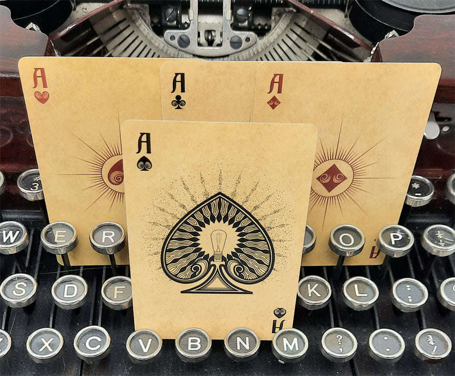 Turn of the Century Electricity Bicycle Playing Cards - Image 3